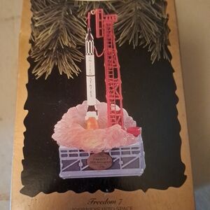 Hallmark Keepsake Freedom 7 Space Rocket Ornament